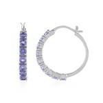 Boucles d'oreilles en argent et Tanzanite