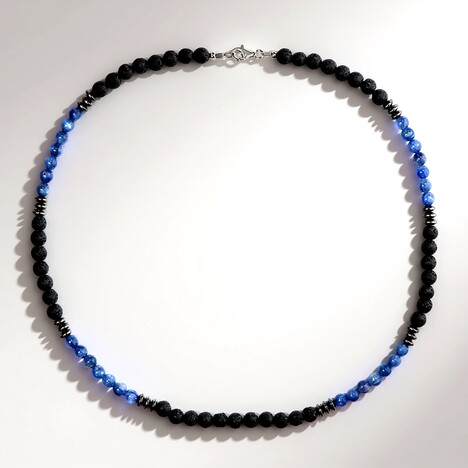 Collana in argento con Cianite del Nepal