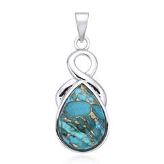 Colgante en plata con Mosaico de turquesa