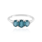 Petrol-Kyanit-Silberring