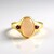 Anello in argento con Pietra di Luna Pesca (KM by Juwelo)