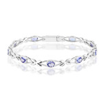 Bracciale in argento con Tanzanite (Pallanova)