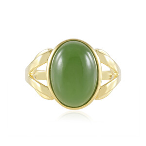 Canadian Jade Silver Ring