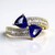 Anello in oro con Tanzanite AAA