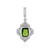 Russian Diopside Silver Pendant
