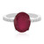 Anello in argento con Rubino del Madagascar