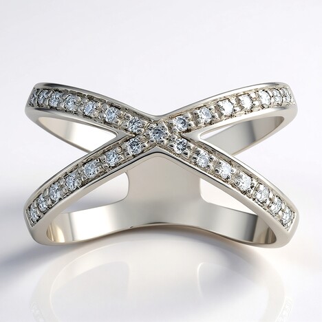 Anello in argento con Diamante I1 (G) (Annette)