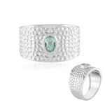 Anello in argento con Smeraldo Color Paraiba