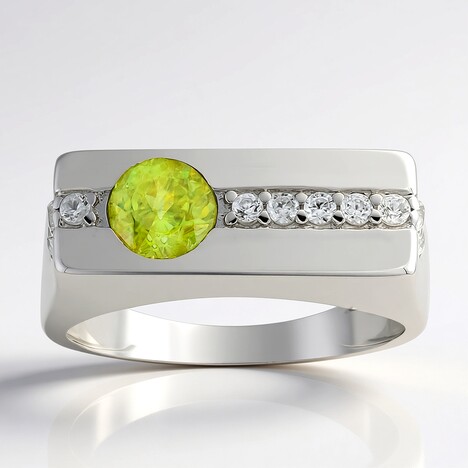 Anello in argento con Sfene