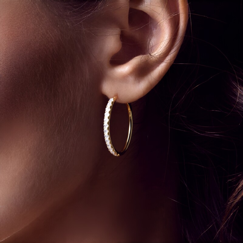 Pendientes en oro con Diamante SI2 (H) (CIRARI)