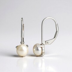 Orecchini in argento con Perla d'Acqua Dolce Bianca