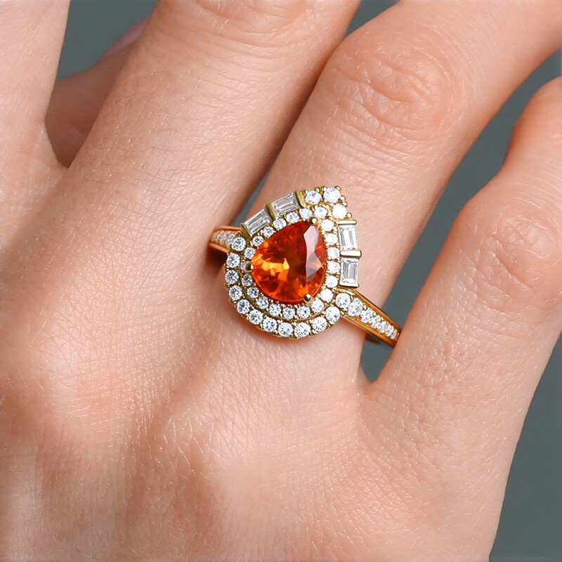 Mandarin-Granat-Goldring (CIRARI)