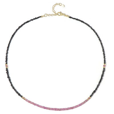 Collier en argent et Diamant noir (Riya)