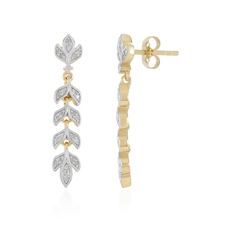 I2 (J) Diamant-Silberohrringe