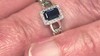 Anillo en oro con Zafiro azul Ceylon