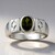 Anello in argento con Tormalina Verde Brasiliana (Pallanova)