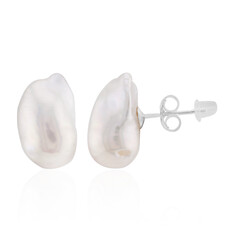 Pendientes en plata con Perla blanca Freshwater (TPC)