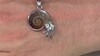 Colgante en plata con Amonita