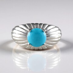 Anello in argento con Turchese Sleeping Beauty (Faszination Türkis)