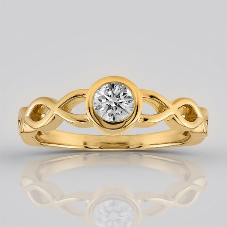 Bague en or et Diamant SI1 (G) (Annette)
