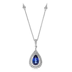 Collana in oro con Tanzanite AAA (CIRARI)