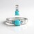 Anello in argento con Turchese Sleeping Beauty (Faszination Türkis)
