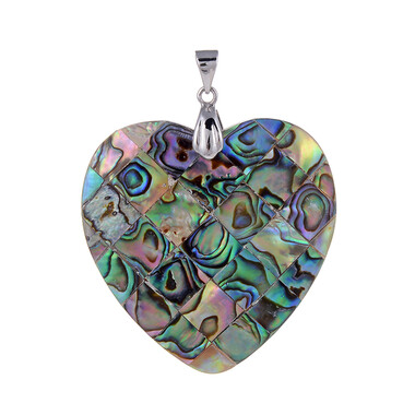Pendentif en argent et Coquillage d'Abalone