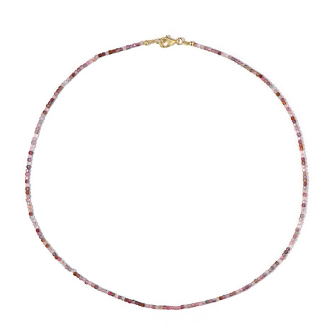 Zilveren halsketting met spinelstenen