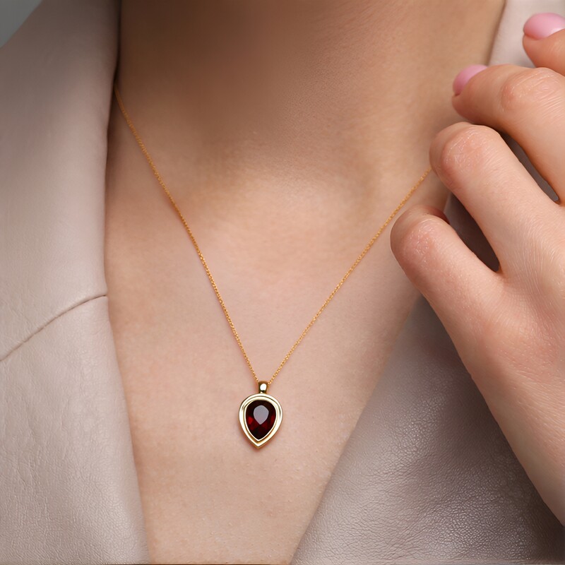 9K Madeira Citrine Gold Pendant (CUSTODANA)