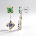 Orecchini in argento con Tanzanite (Gems en Vogue)