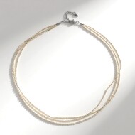 Collana in argento con Topazio Bianco