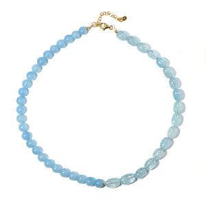 Collar en plata con Aguamarina