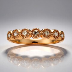 Anello in oro con Diamante Rose de France SI1 di Argyle
