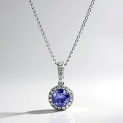 Collana in oro con Tanzanite AAA (CIRARI)