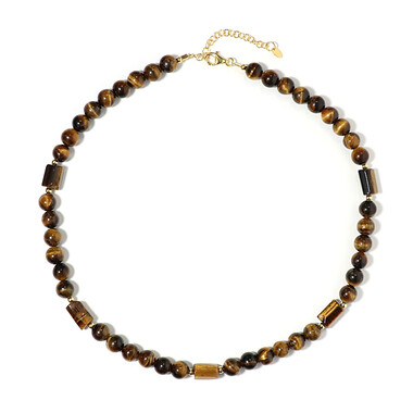 Collier en argent et Œil de Tigre