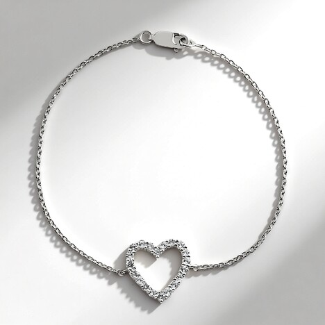 Bracciale in argento con Topazio Bianco