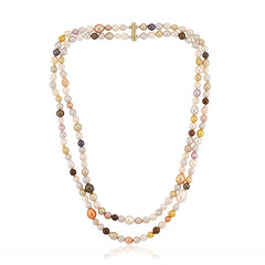 White Freshwater Pearl Silver Necklace (TPC)
