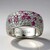 Anello in argento con Rubellite