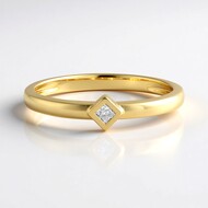 Anillo en plata con Diamante I3 (H)