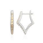 Pendientes en plata con Citrino