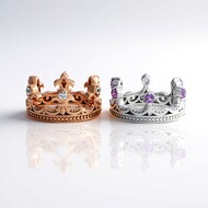 Bague en argent et Améthyste (Dallas Prince Designs)
