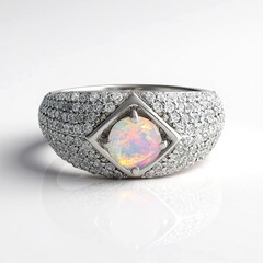 Anello in argento con Opale di Welo (de Melo Essence)