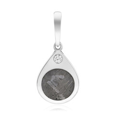 Pendentif en argent et Météorite d'Alétaï