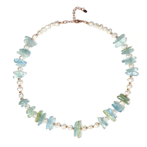 Collar en plata con Aguamarina