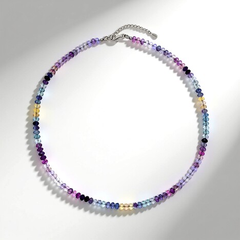 Collana in argento con Fluorite Bicolore
