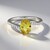 Bague en argent et Apatite dorée