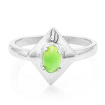 Anillo en plata con Crisoprasa imperial