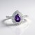 Anello in argento con Ametista Siberiana