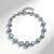 Bracciale in argento con Larimar