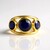 Anello in argento con Zaffiro Blu del Madagascar (de Melo Essence)